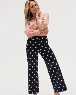 Brigitte Polka Dot Wide Leg Pants | Chico's