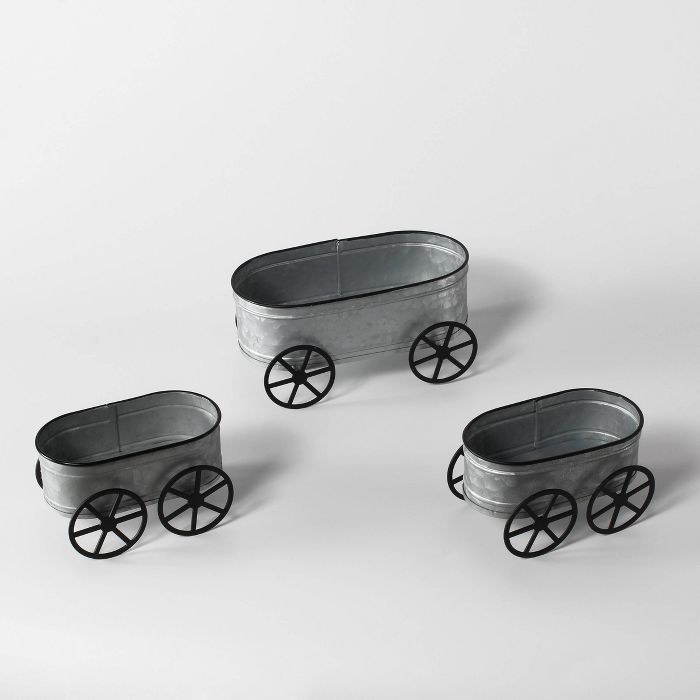 2ct Small Metal Wagons with Large Metal Wagon - Bullseye's Playground™ | Target