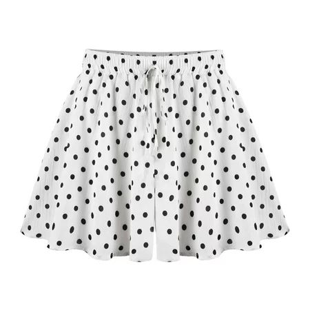 Cotonie Womens Flowy Shorts High Elastic Waisted Pleated Ruffle Casual Cute Shorts Beach Butterfly S | Walmart (US)
