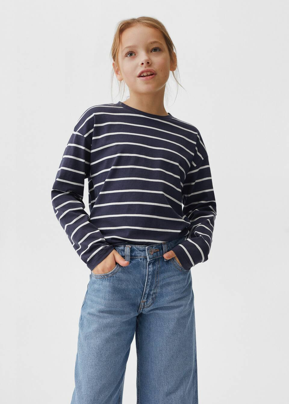 Gemustertes baumwoll-sweatshirt -  Mädchen | Mango Kids Deutschland | MANGO (DE)