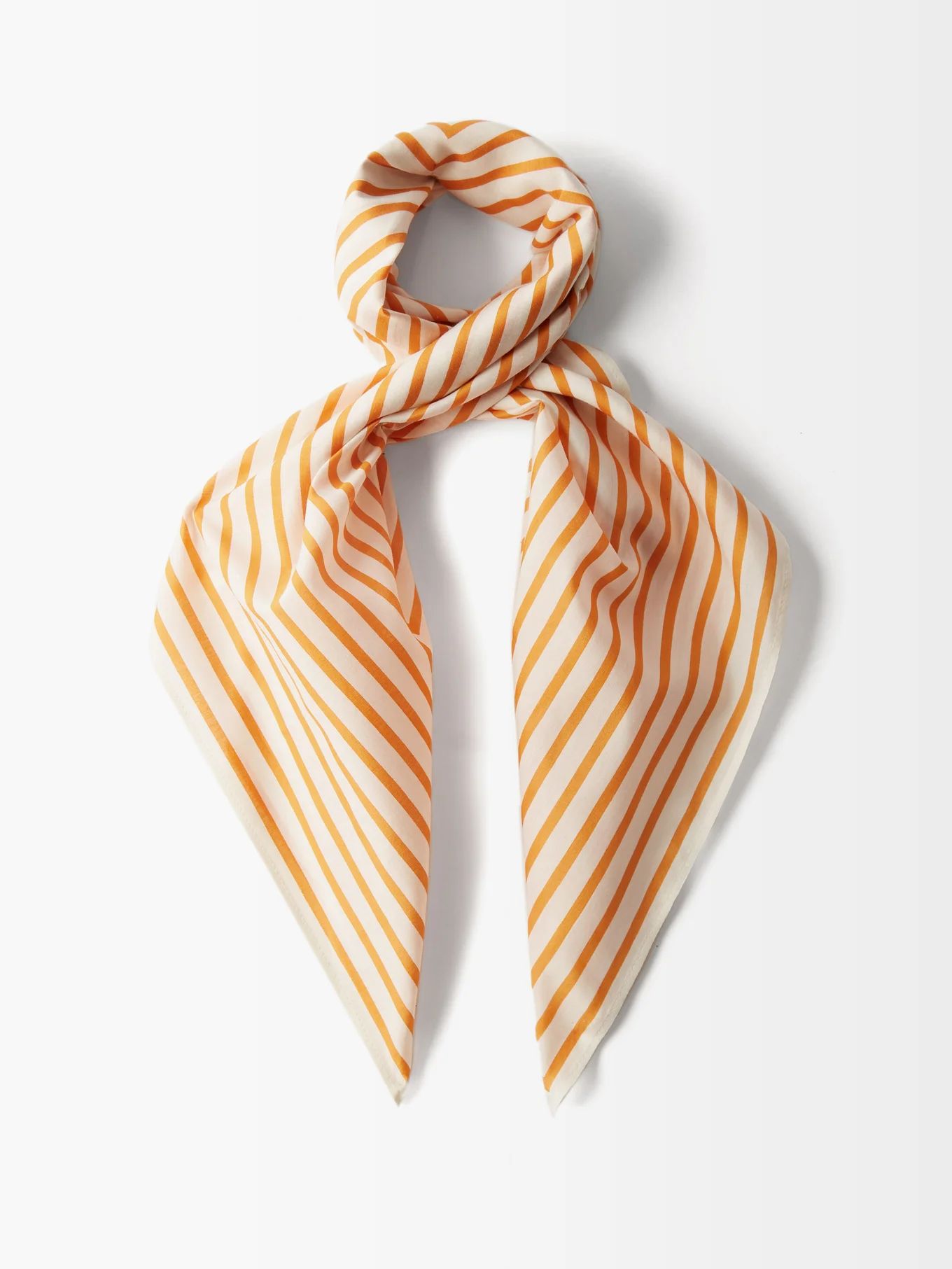 Monogram-print cotton-blend scarf | Toteme | Matches (US)