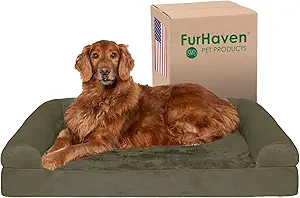 Furhaven Orthopedic Dog Bed for Large Dogs w/ Removable Bolsters & Washable Cover, For Dogs Up to... | Amazon (US)