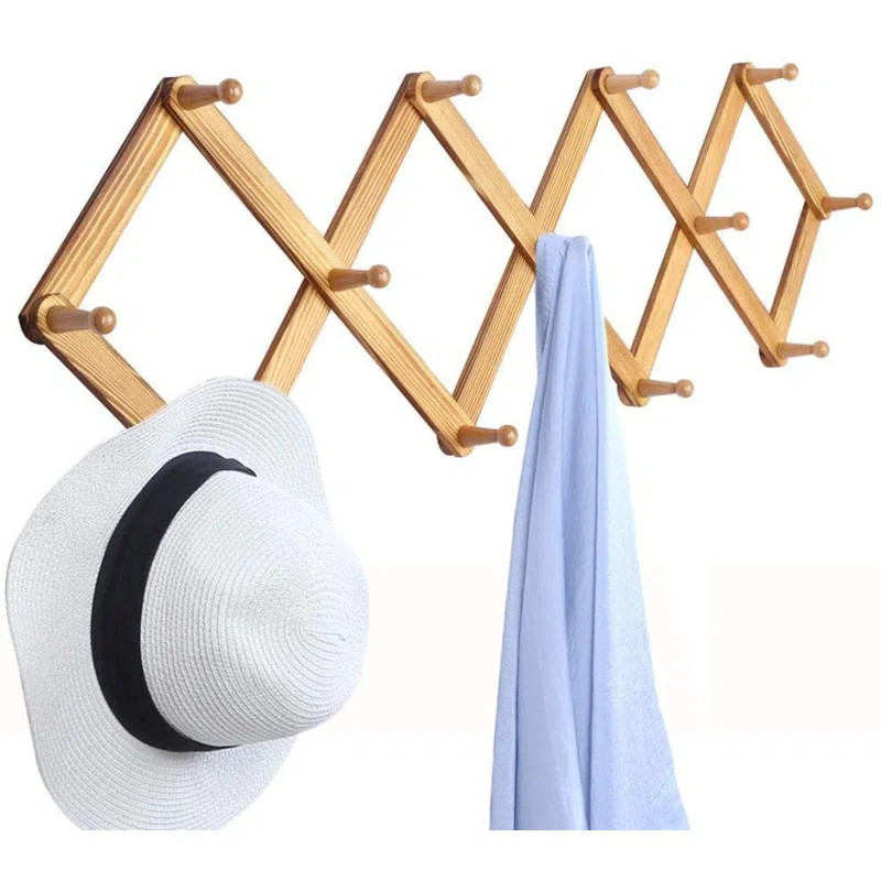 Angeliza Expandable Wall Mounted Coat Rack | Wayfair North America