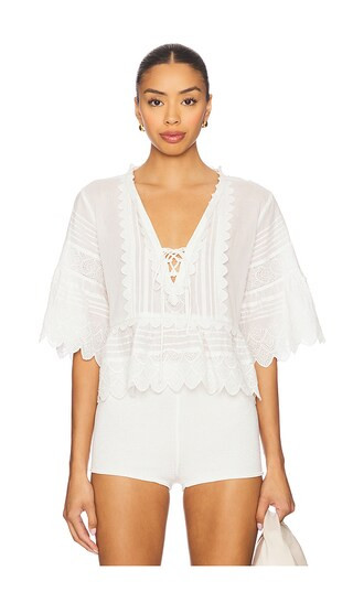 Lucce Top in Optic White | Revolve Clothing (Global)