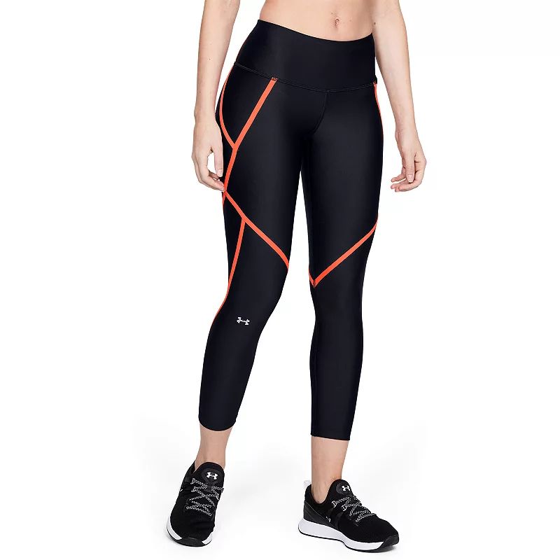 Women's Under Armour HeatGear Edgelit Ankle Leggings, Size: Large, Oxford | Kohl's