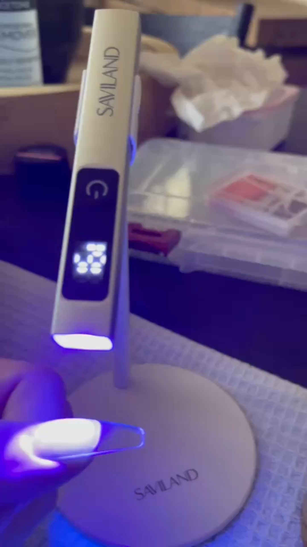 This UV light from Saviland helps my nails dry so much faster.
The battery is long lasting and it’s hands-free!


Nail products  nail lamp  Lowcarbdashian

#LTKHome #LTKBeauty #LTKFindsUnder50