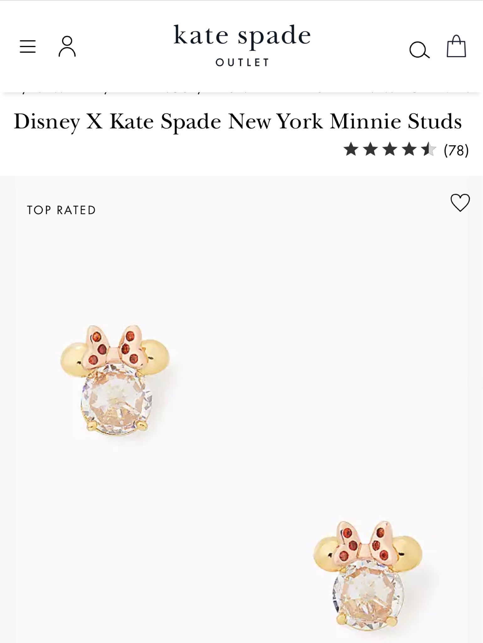 These Kate Spade Disney studs are only $22.12 during their Black Friday sale!! 

#LTKHoliday #LTKfindsunder50 #LTKGiftGuide