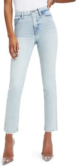 Good Classic Fray Hem High Waist Skinny Jeans | Nordstrom