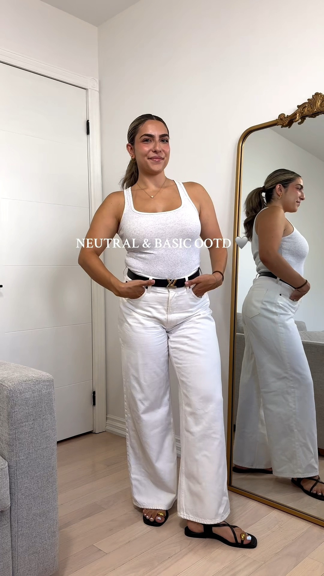 Wearing white while I still can 🤍🩶 Neutral capsule wardrobe outfit.

#LTKsummer #LTKstyletip #LTKcanada