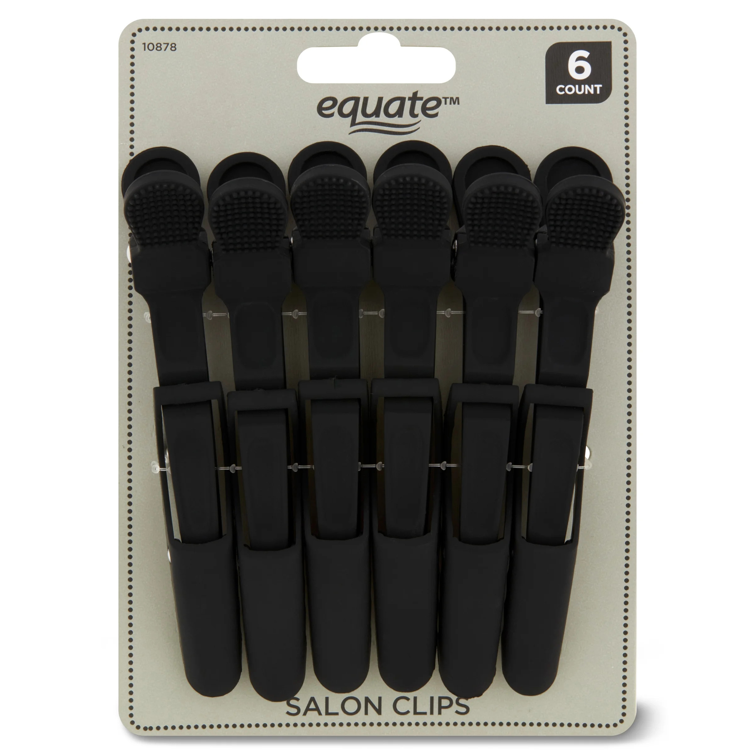 Equate Salon Clips Black,6 Count, Hold Hair in Place While Hairdressing | Walmart (US)