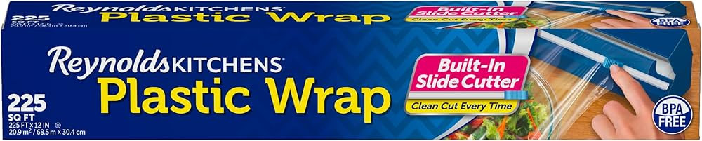 Reynolds Kitchens Quick Cut Plastic Wrap, 225 Square Feet | Amazon (US)