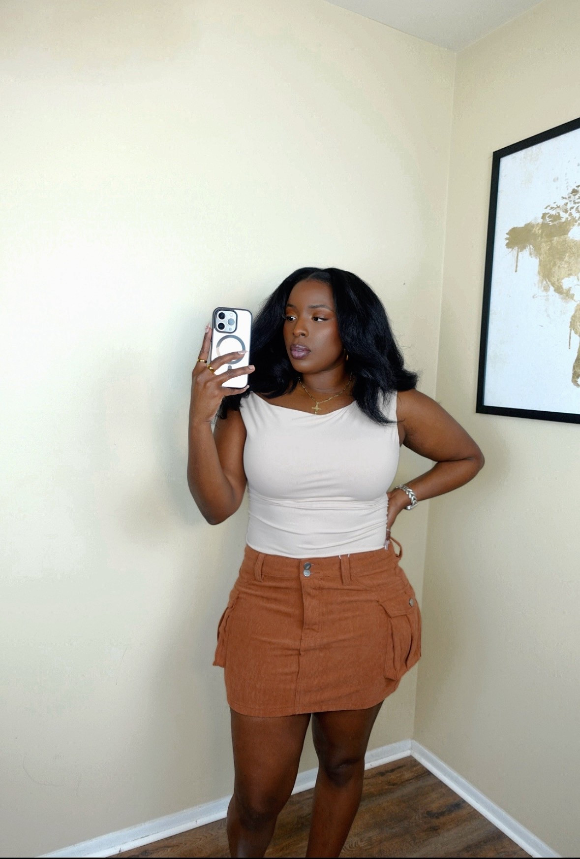 I’ve been wanting to try a mini cargo skirt for a while but I didn’t know where I’d wear it to 😩 
The skirt and top are both in a large. I love the top but I’m still unsure about the skirt. What do y’all think?  link is in the comments ⬇️

#OOTDAmazon #amazonfinds 

#LTKMidsize #LTKFindsUnder50
