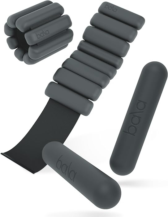 Bangles Wrist & Ankle Weights 2 Pound Pair and Bala Bars Dumbbell Set 2 Pound – Wearable Ankle ... | Amazon (US)