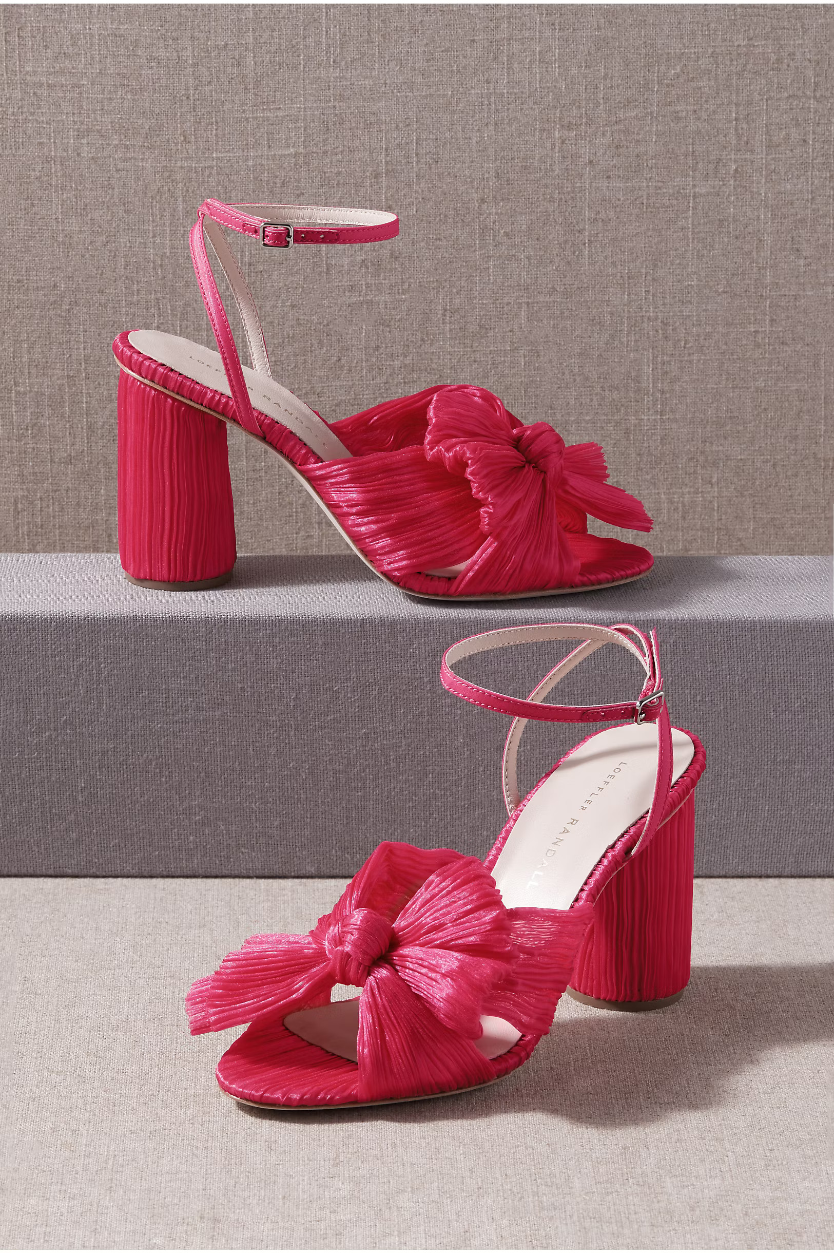 BHLDN's Loeffler Randall Loeffler Randall Camellia Heels in Fuschia | BHLDN