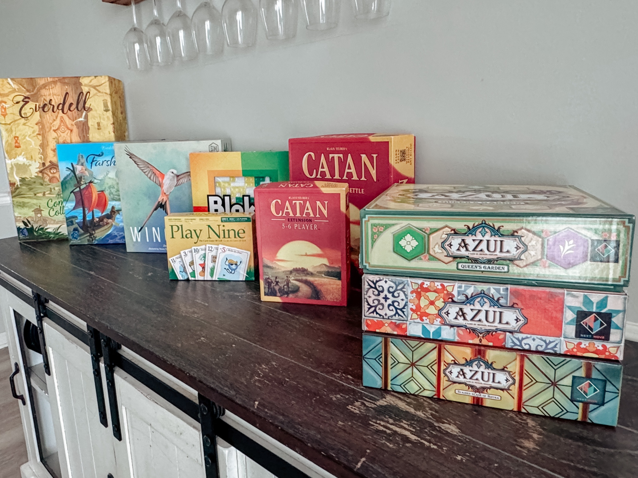 Add in Sequence, and you’ve got the perfect Sunday Game day or Family game night. 

Catan is easily the gateway to the more strategic games like Everdell and Wingspan. While Azul, Play Nine, Blokus and Sequence are great for any occasion. 

#GameNight

#LTKFamily #LTKHome
