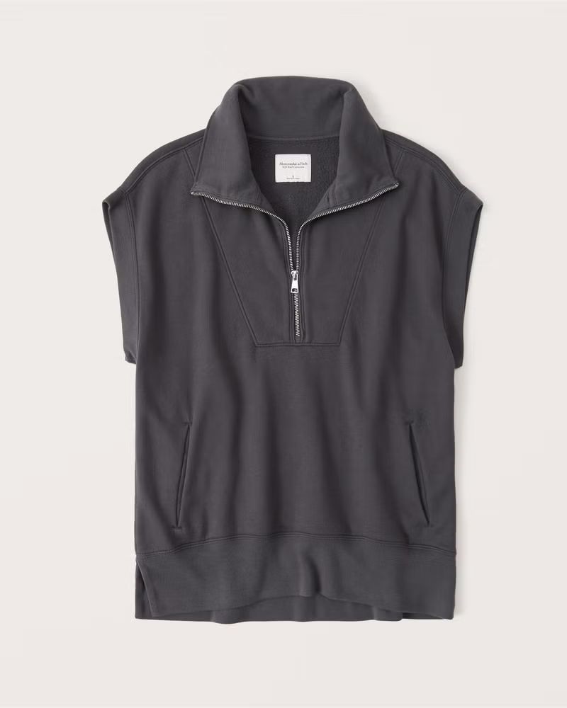 Oversized Tunic Half-Zip Vest | Abercrombie & Fitch (US)