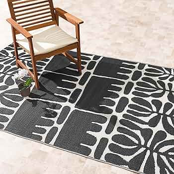 Fab Habitat Outdoor Rug - Waterproof, Fade Resistant, Crease-Free - Premium Recycled Plastic - Tr... | Amazon (US)