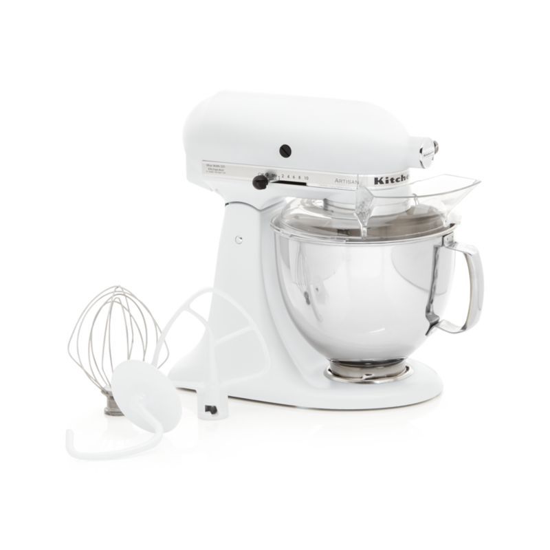 KitchenAid Artisan Matte White Stand Mixer + Reviews | Crate and Barrel | Crate & Barrel