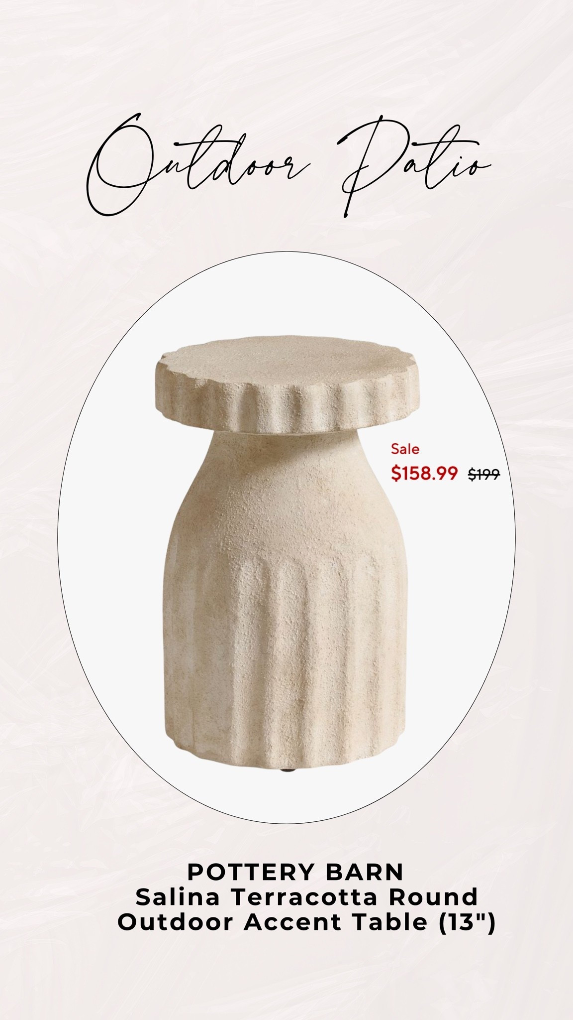 This accent table on pottery bard is on sale!

#patioliving #poolvibes #patiodecor #potterybarn #outdoorpatio #summerpatio

#LTKHome #LTKSeasonal #LTKSaleAlert