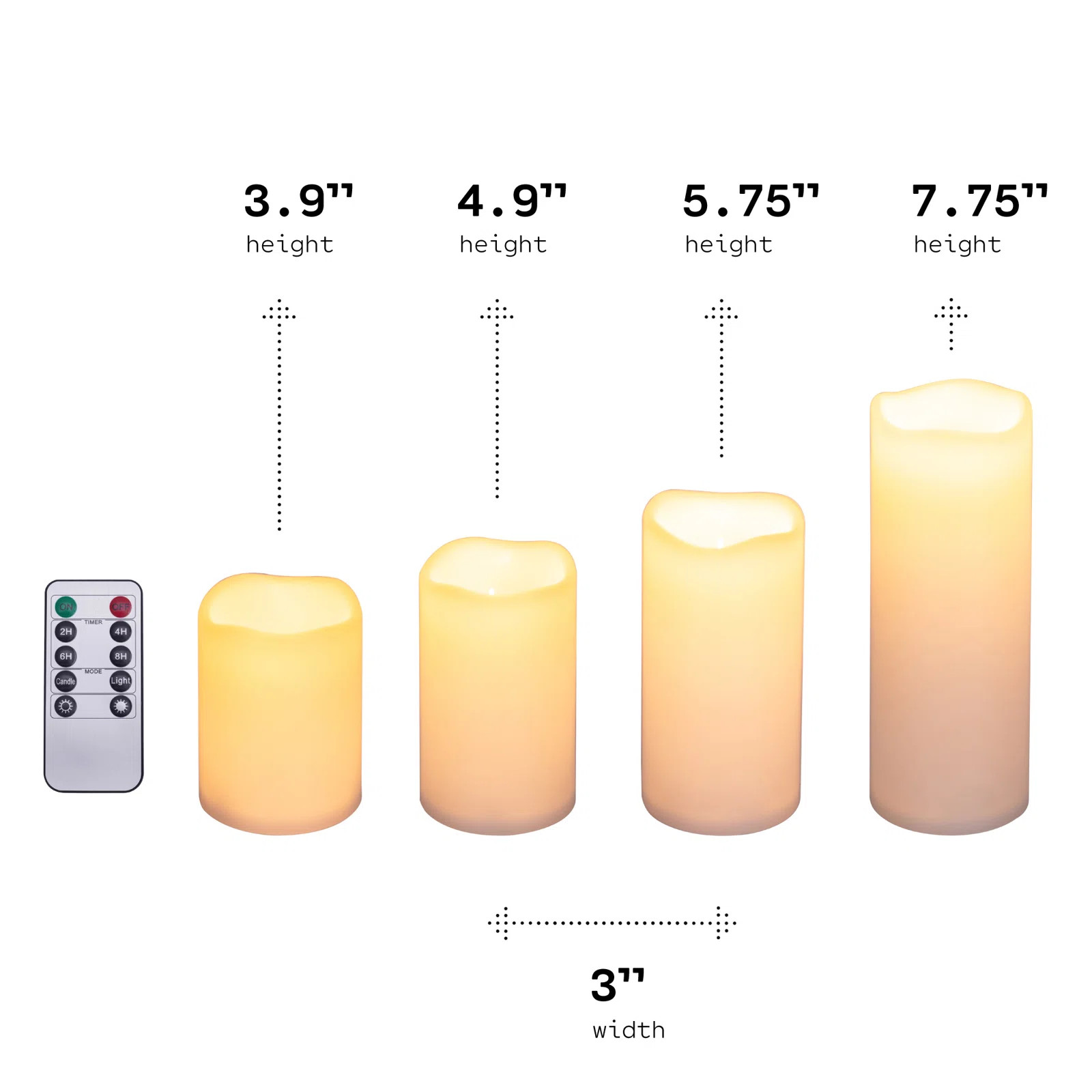 Weatherproof Flameless Candles Operated Led | Wayfair North America