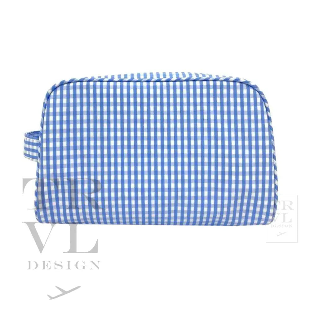STOWAWAY - GINGHAM SKY Toiletry Case | TRVL DESIGN
