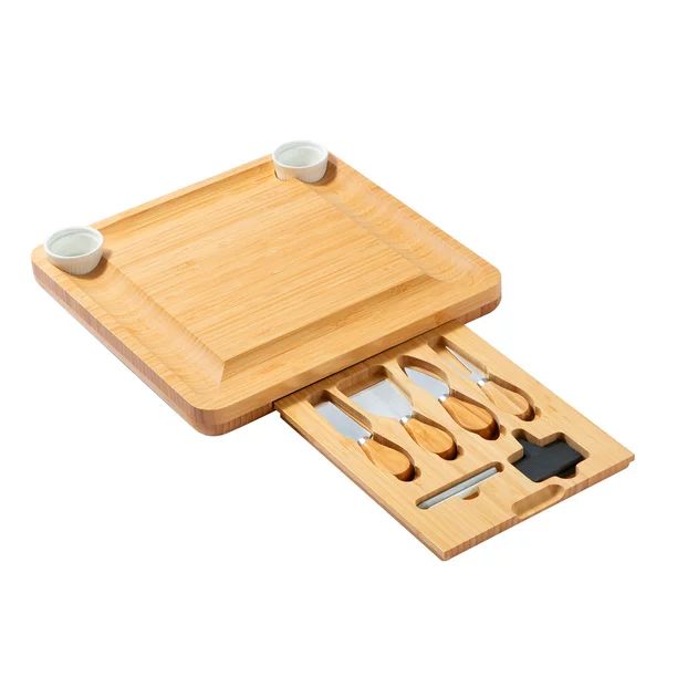 BHG Bamboo Charcuterie All in one For Cheese Set | Walmart (US)