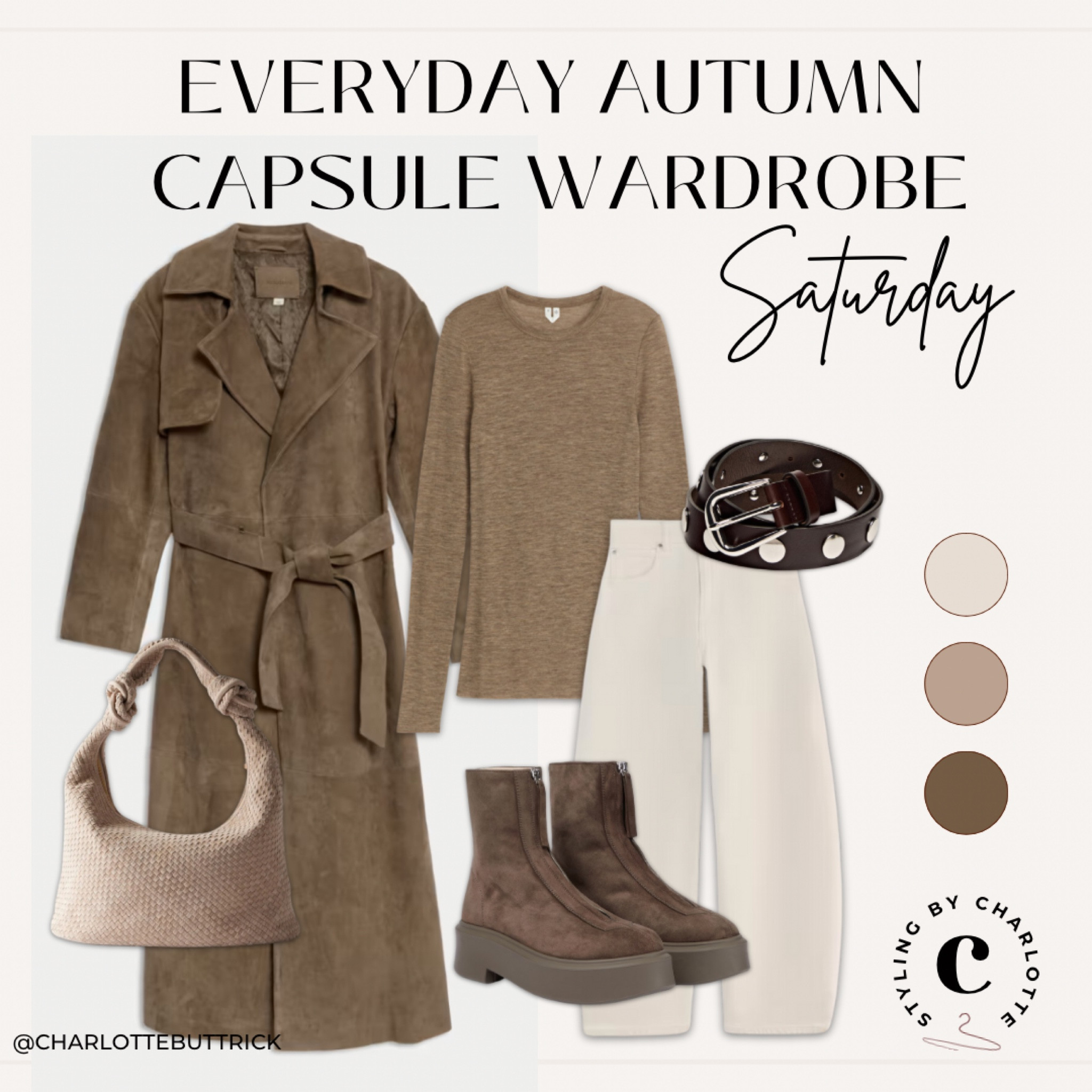 A week of autumn outfit ideas from a fall capsule wardrobe 🧦✨🤎🍂 SATURDAY 

brown suede boots, the row zip boots, suede trench coat, suede coat, studded belt, suede belt, casual outfit 

#LTKuk #LTKeurope #LTKautumn