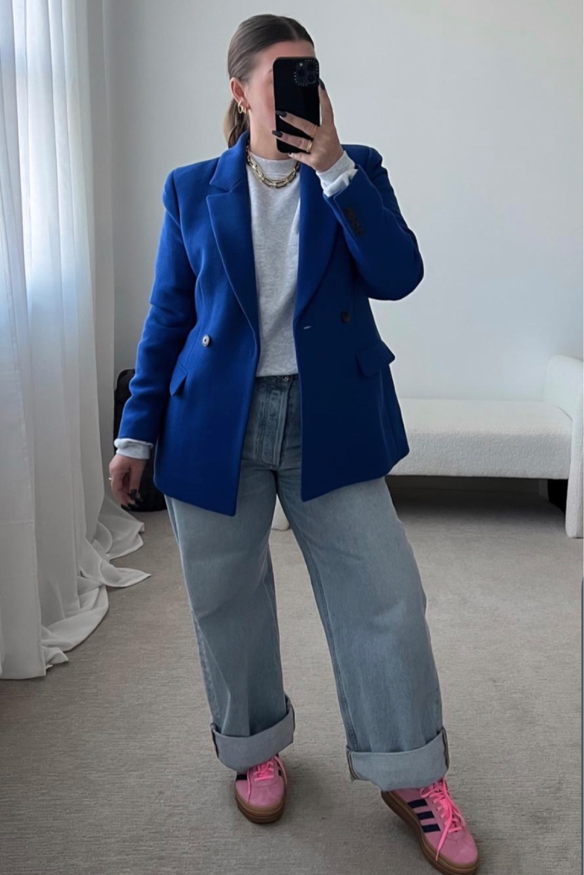 Fall outfits 
Blazer
Jeans
Sneakers 

#LTKshoecrush #LTKGiftGuide #LTKSeasonal