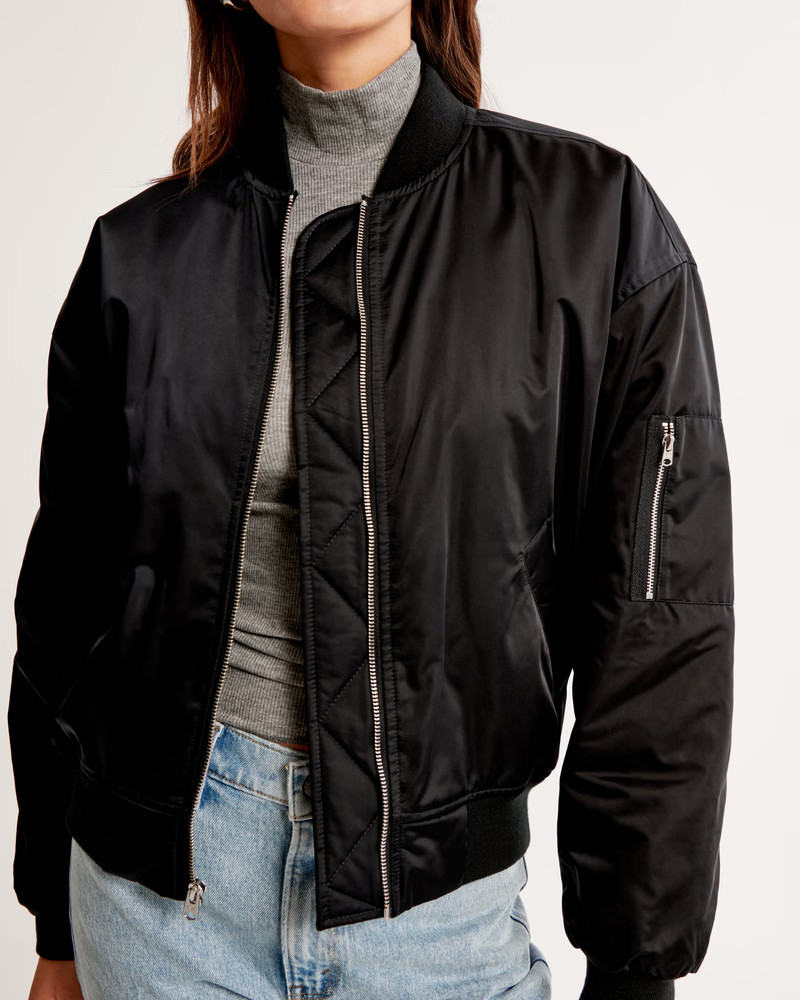Nylon Bomber Jacket | Abercrombie & Fitch (US)