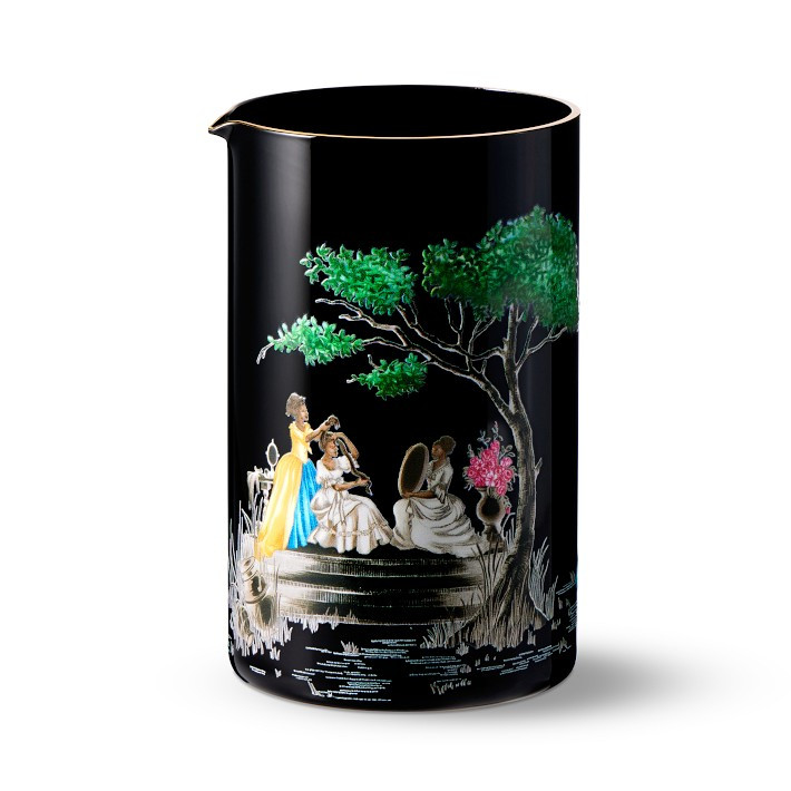 Williams Sonoma x Sheila Bridges Harlem Toile Mixing Glass | Williams-Sonoma