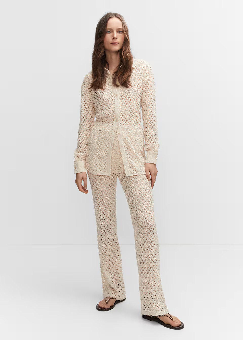 Crochet shirt | MANGO (UK)