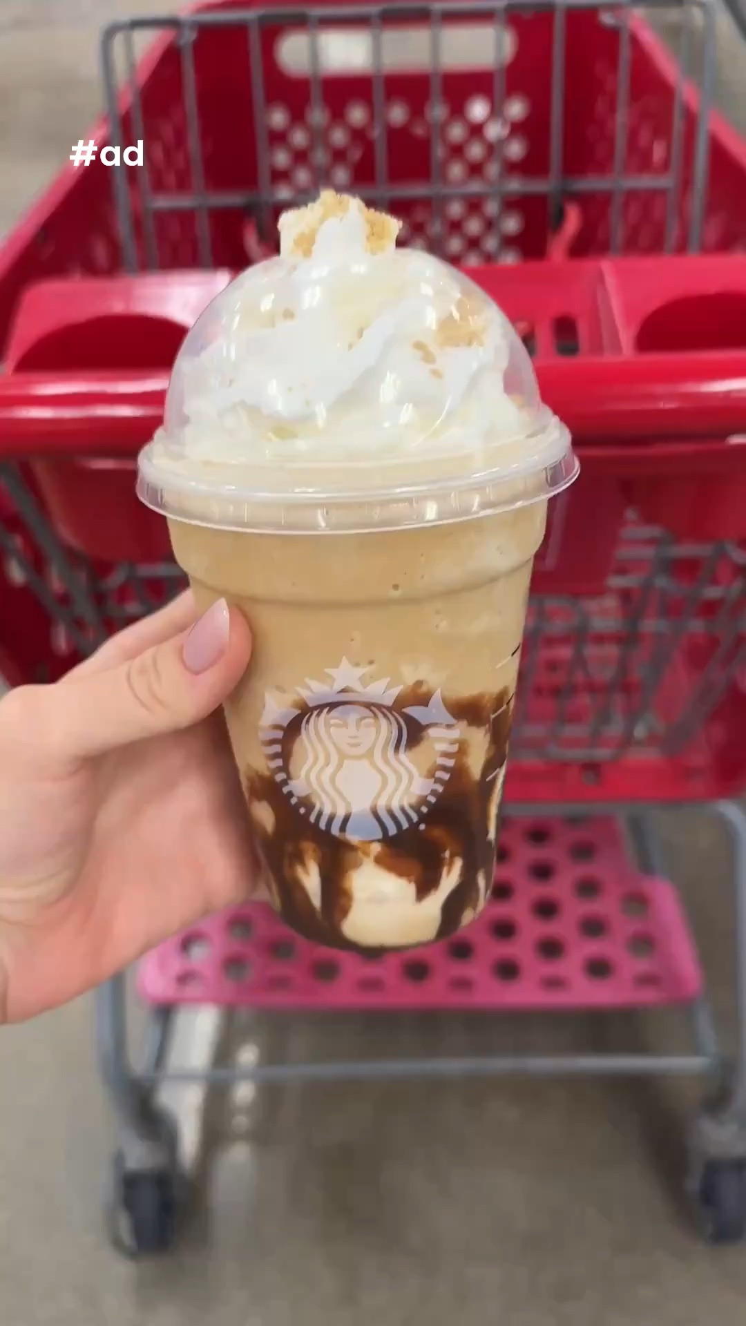 #ad The S’mores Frappuccino® Blended Beverage is back at Starbucks! Take this as your sign to treat yourself on your next Target run! 💚🛒🎯

#targetpartner #target @target #StarbucksCreator @starbucks