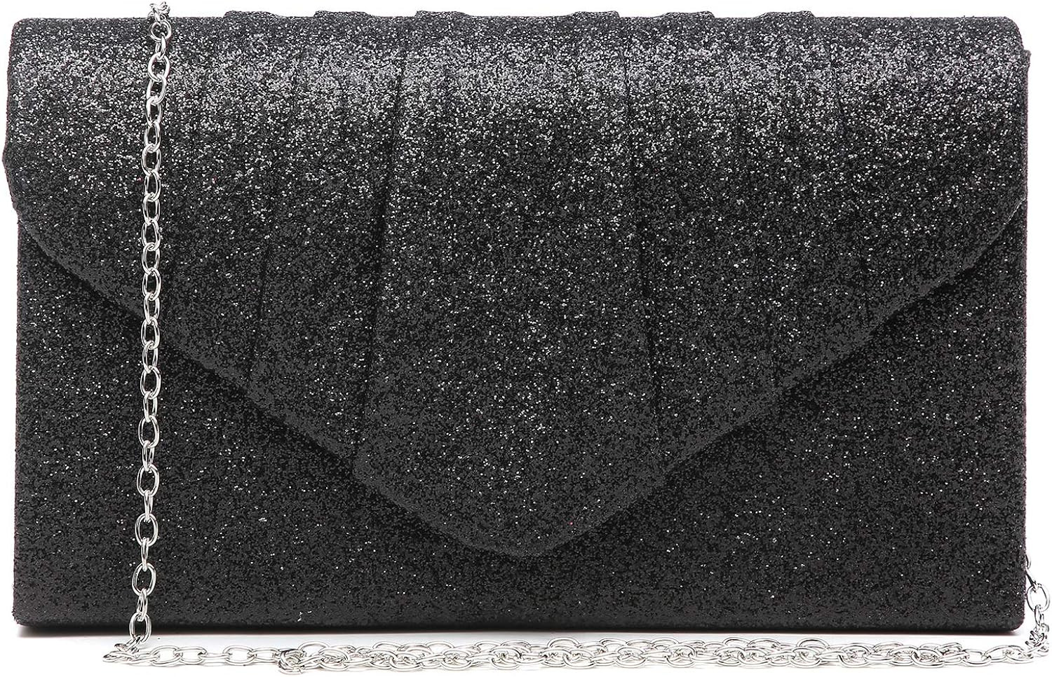 Dasein Women's Evening Bag Pleated Envelope Clutch Handbag Wedding Party Bridal Purse | Amazon (US)