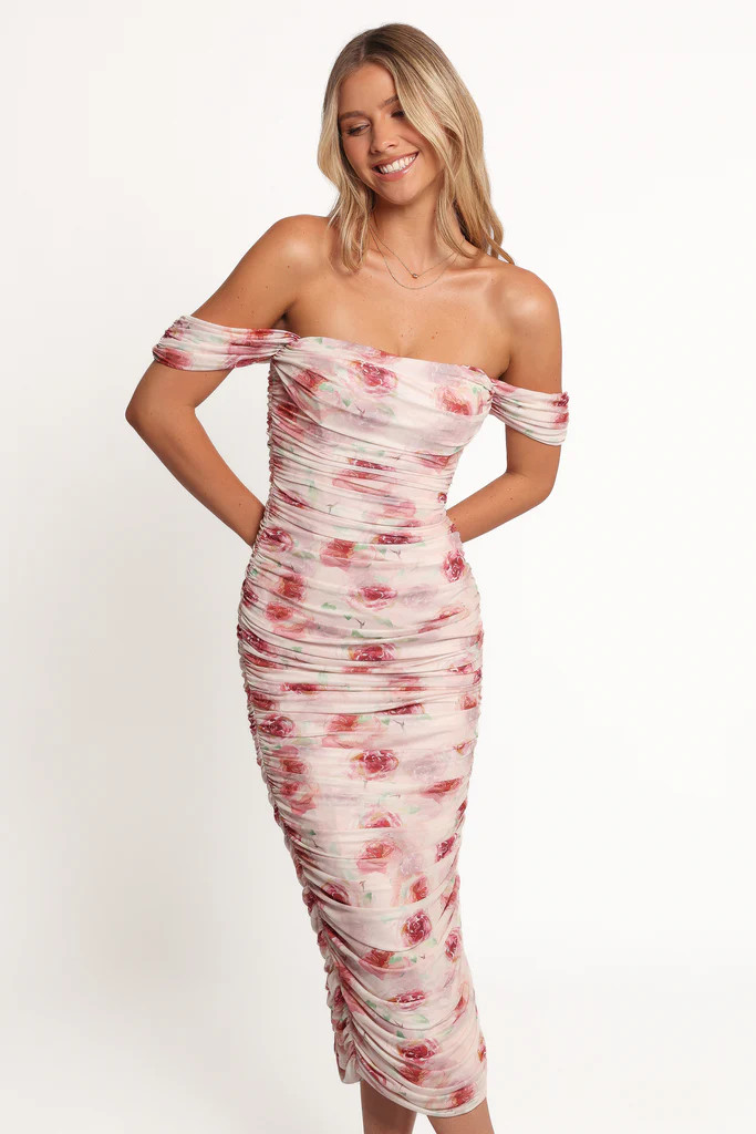 Cyra Midi Dress - Rose | Petal & Pup (US)