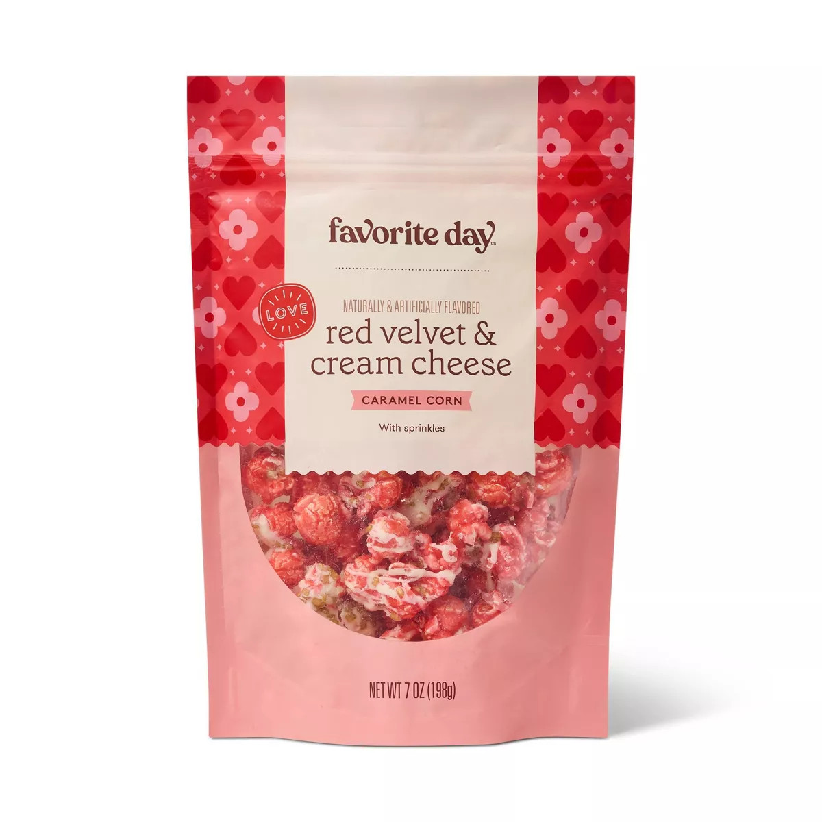 Valentine's Red Velvet & Cream Cheese Flavored Caramel Corn - 7oz - Favorite Day™ | Target