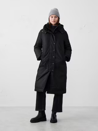 Long Puffer Coat | Banana Republic Factory