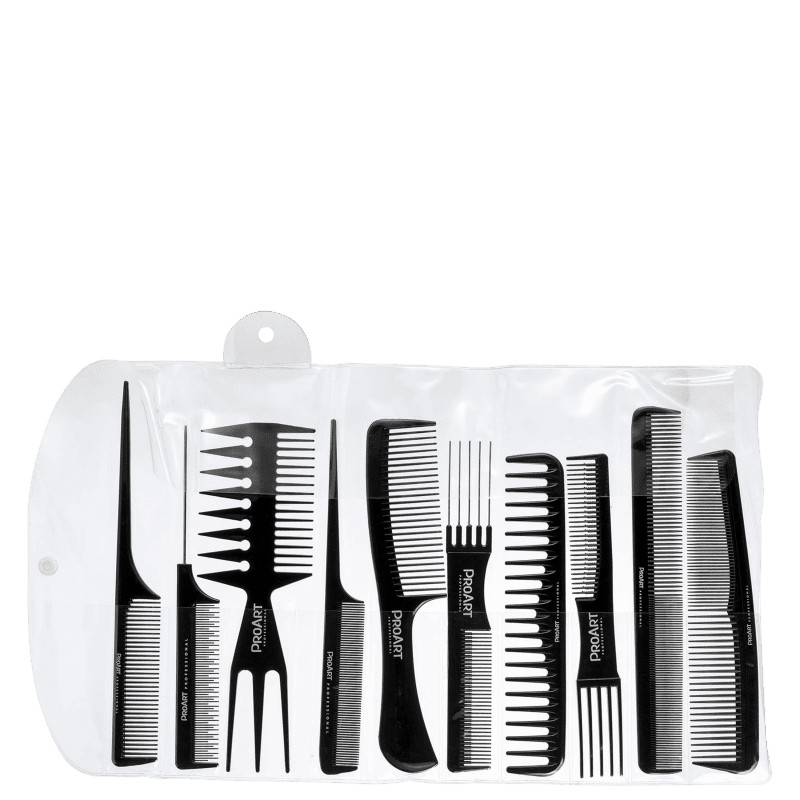 Kit ProArt Pack Profissionais Pentes Finos de Cabelo (10 Unidades) | Beleza Na Web (BR)