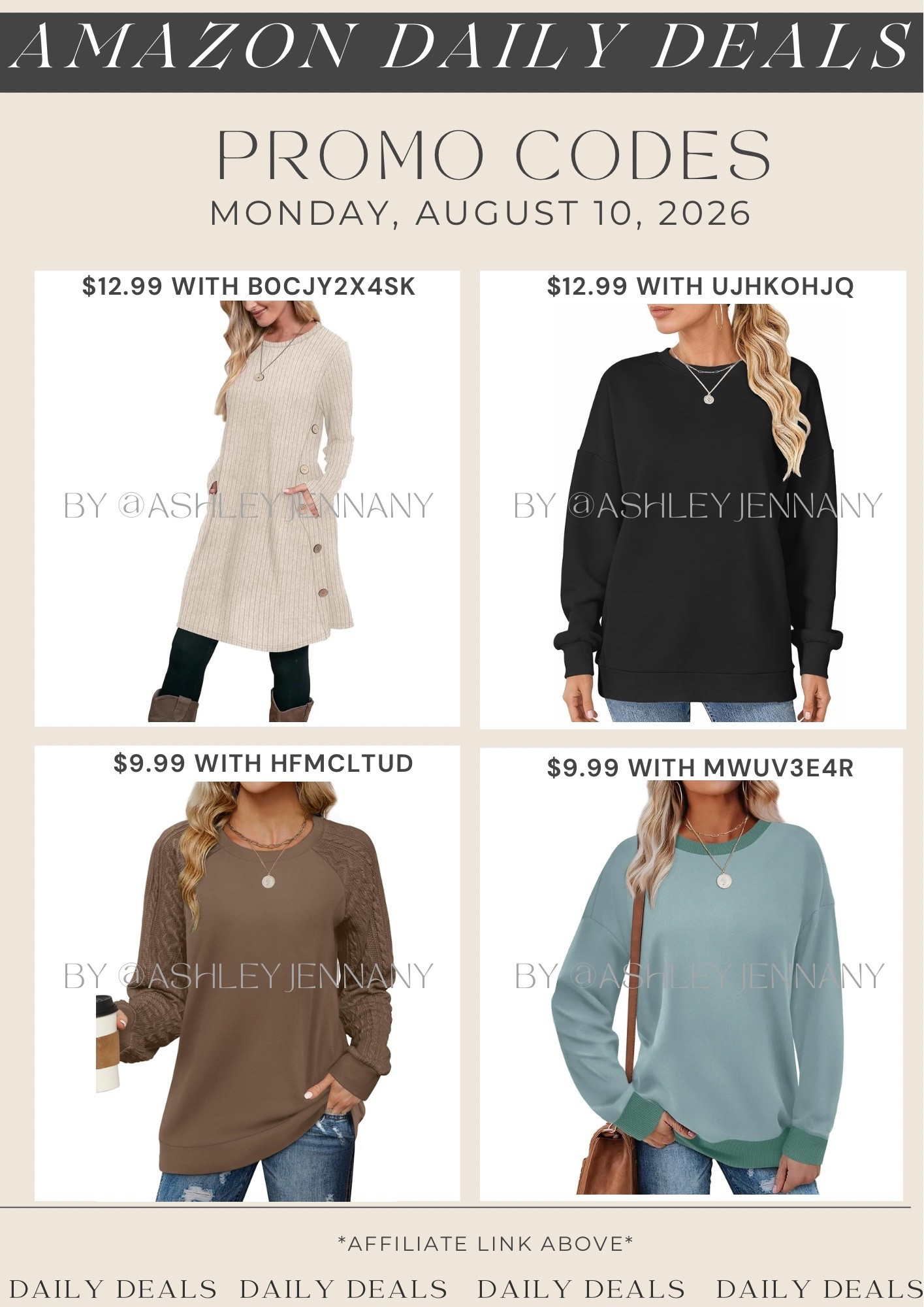 Amazon deals

#LTKSaleAlert #LTKMidsize #LTKSeasonal