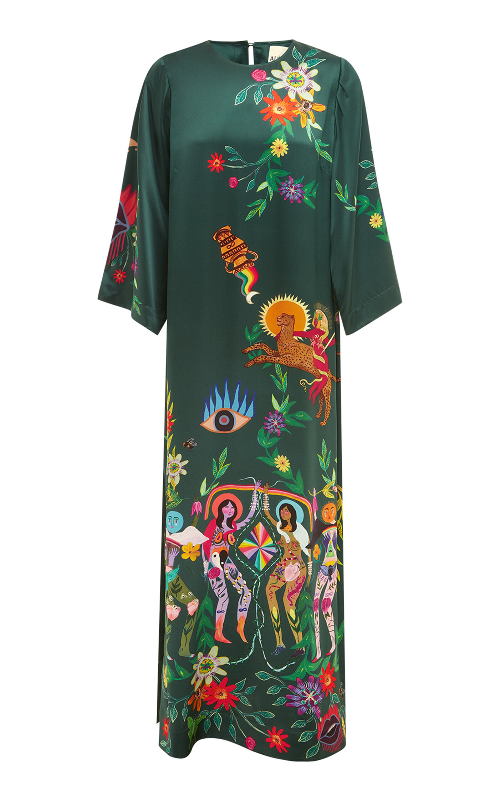 Agatha Printed Silk-Satin Gown | Moda Operandi (Global)