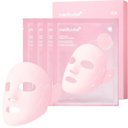 medicube PDRN Pink Tension Up Sheet Mask - 3-Step Contouring Mask | Amazon (US)