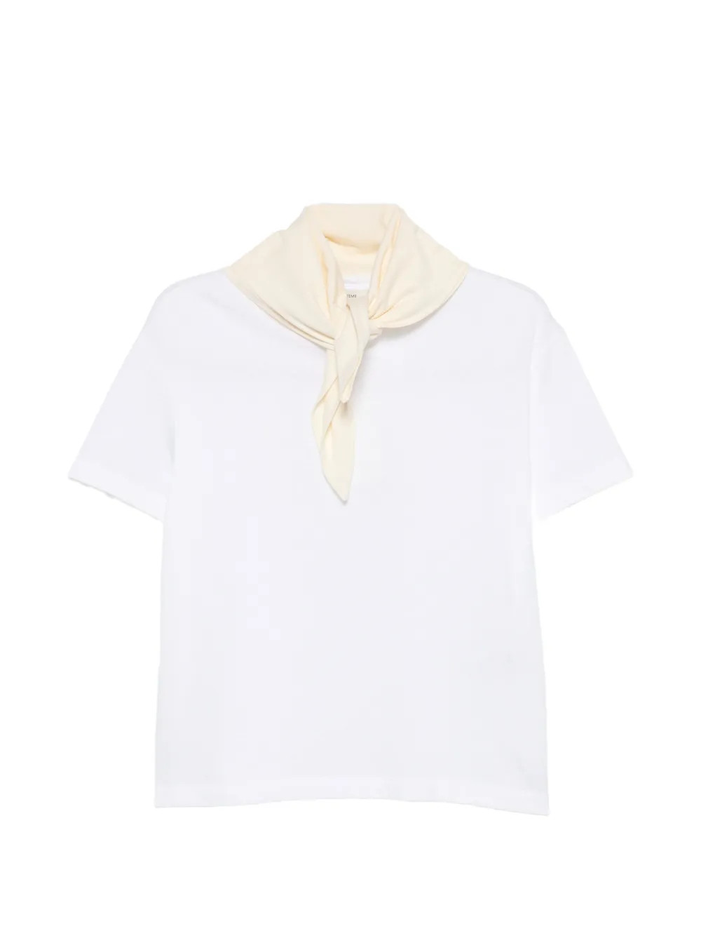 scarf-detail T-shirt | Farfetch Global