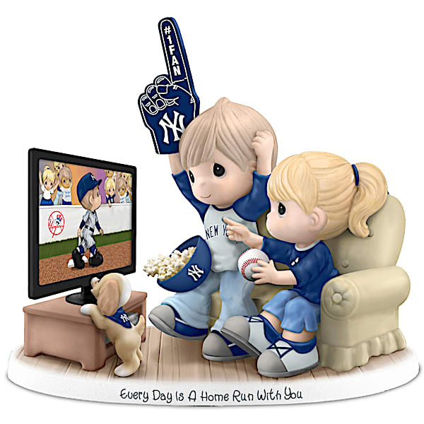 MLB-Licensed New York Yankees Fan Precious Moments Porcelain Figurine | Bradford Exchange