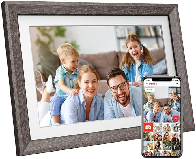 Digital Picture Frame FRAMEO 10.1 Inch 1280x800 IPS LCD Touch Screen WiFi Digital Photo Frame wit... | Amazon (US)