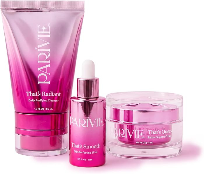 Parivie Brighten & Balanced Set, 3-Piece Travel Size Skincare Kit - Purifying Cleanser 50mL, Skin... | Amazon (US)