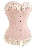 Alivila.Y Fashion Womens Sexy Vintage 1920s Renaissance Lace Trim Corset Bustier | Amazon (US)