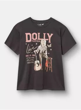Dolly Parton Relaxed Cotton Jersey Tee | Torrid (US & Canada)