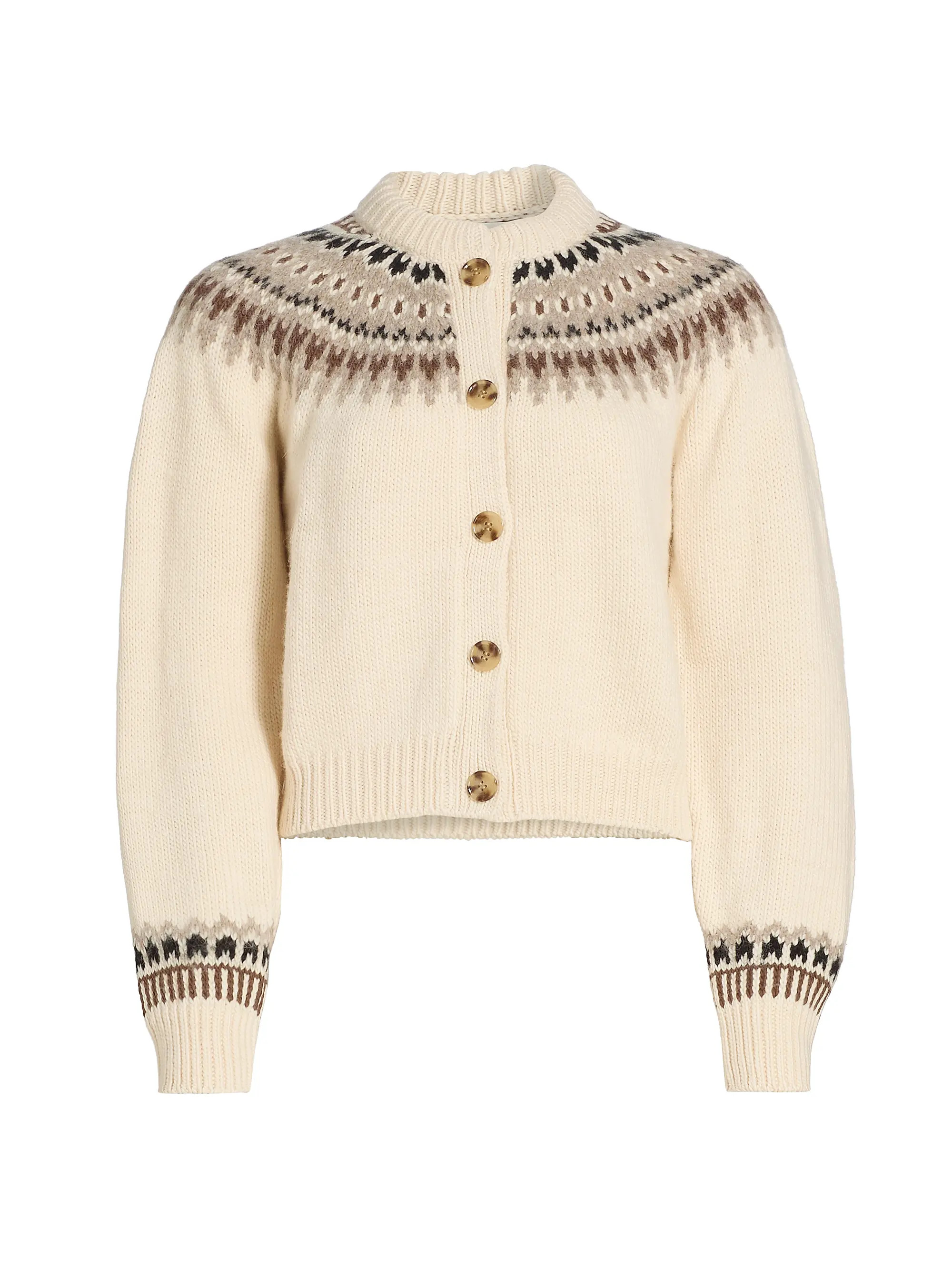 DÔEN Clarke Wool Cardigan | Saks Fifth Avenue | Saks Fifth Avenue
