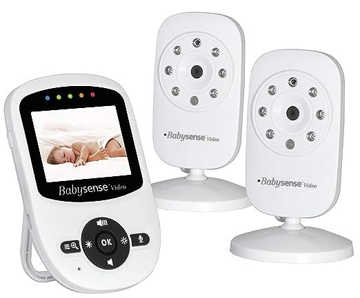 Babysense Video Baby Monitor with Two Digital Cameras, LCD Display, Infrared Night Vision, Two Wa... | Amazon (US)