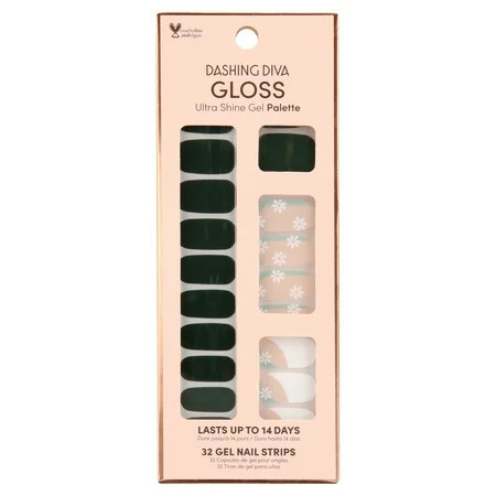 Dashing Diva GLOSS Ultra Shine Gel Palette Ivy Twist 32ct Nail Art Stickers | Walmart (US)