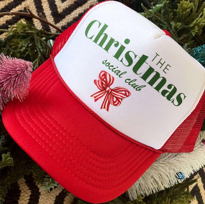 Happystack Christmas Trucker Hat Christmas Trucker Hat - Etsy | Etsy (US)